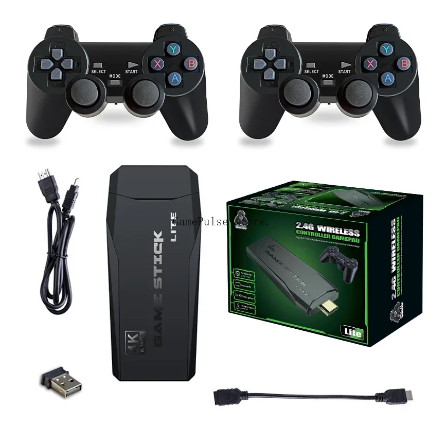 Retro Gaming Xbox Controller - Игровая консоль GamePulse Retro M8-4K, Game