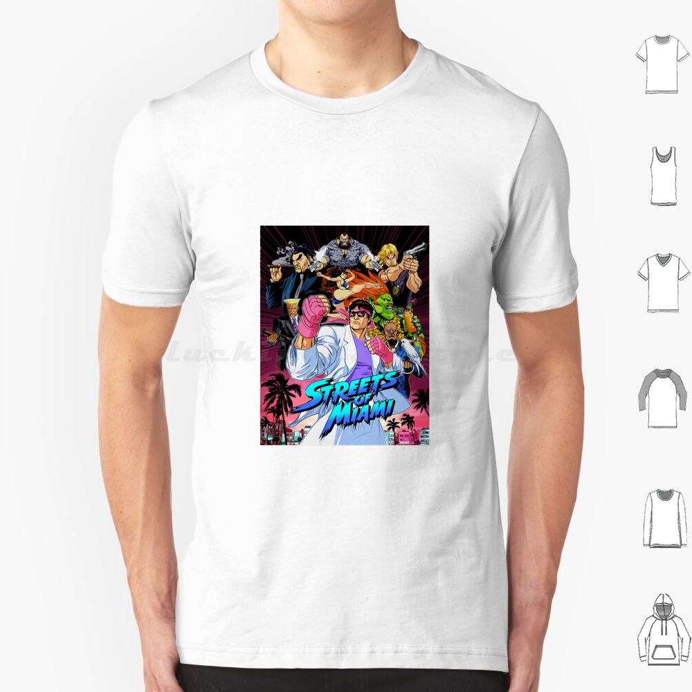 Retro Gaming Kent - Футболка Streets Of Miami 6xl Хлопковая
