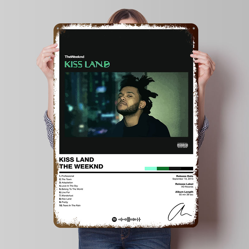 Retro Gaming Island - The Weeknd - Kiss Land жестяные