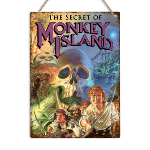 Retro Gaming Island - MONKEY ISLAND Amiga Винтажная Ретро-Игровая Металлическая