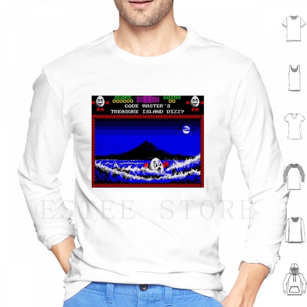 Retro Gaming Island - Толстовка с капюшоном Treasure Island Dizzy