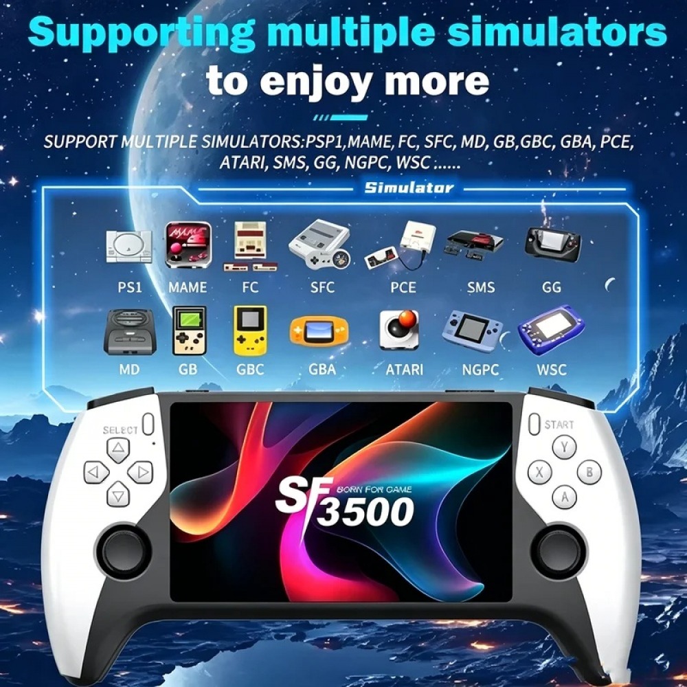 Retro Gaming Console Handheld - Портативная игровая консоль SF3500 5 дюймов