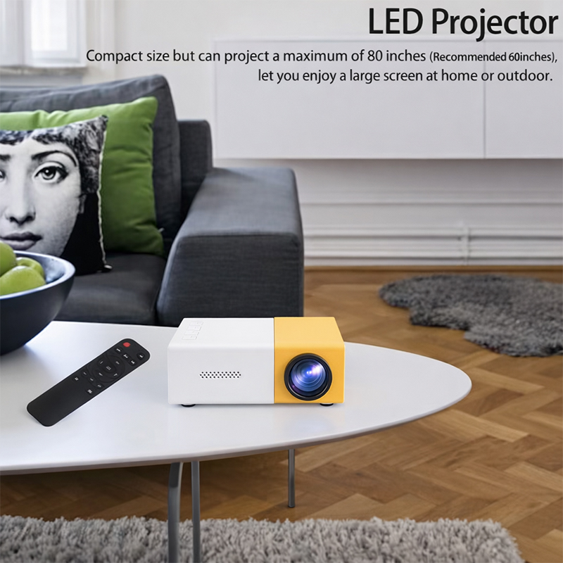 Портативный HD-проектор YG300, – обзор и цена Retro Gaming And Projector